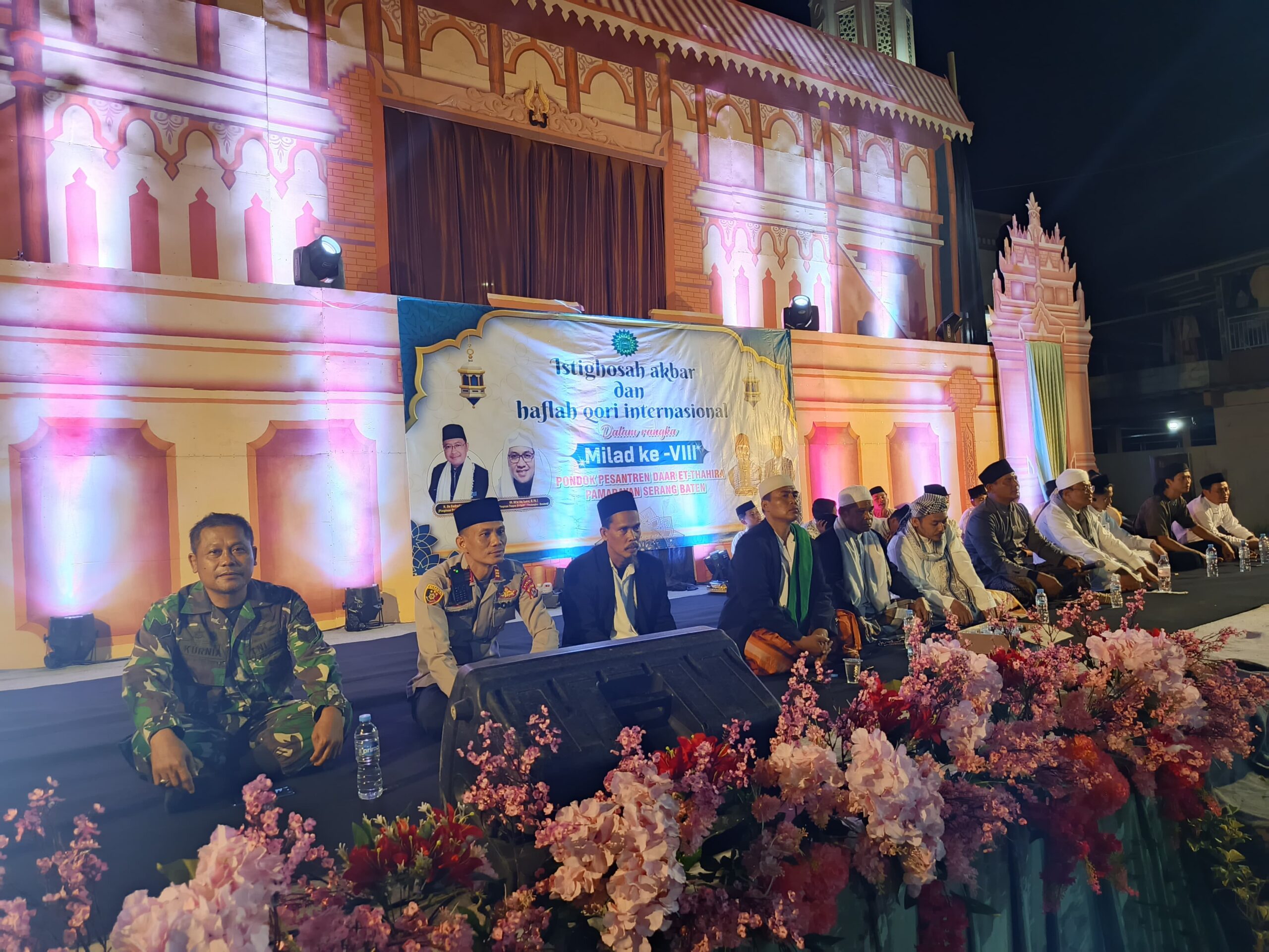 Babinsa Koramil 0602-20/Pamarayan Hadiri Tabligh Akbar Milad ke-7 Ponpes Daar Et Athahaira