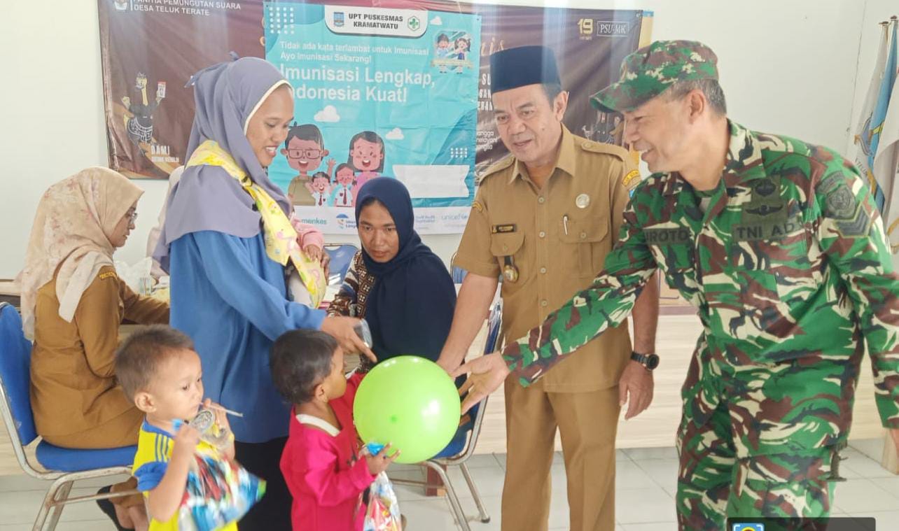 Babinsa Koramil 0602-06/Kramatwatu Serka Suroto: Imunisasi Penting untuk Masa Depan Generasi Sehat Babinsa Koramil 0602-06/Kramatwatu Serka Suroto: Imunisasi Penting untuk Masa Depan Generasi Sehat