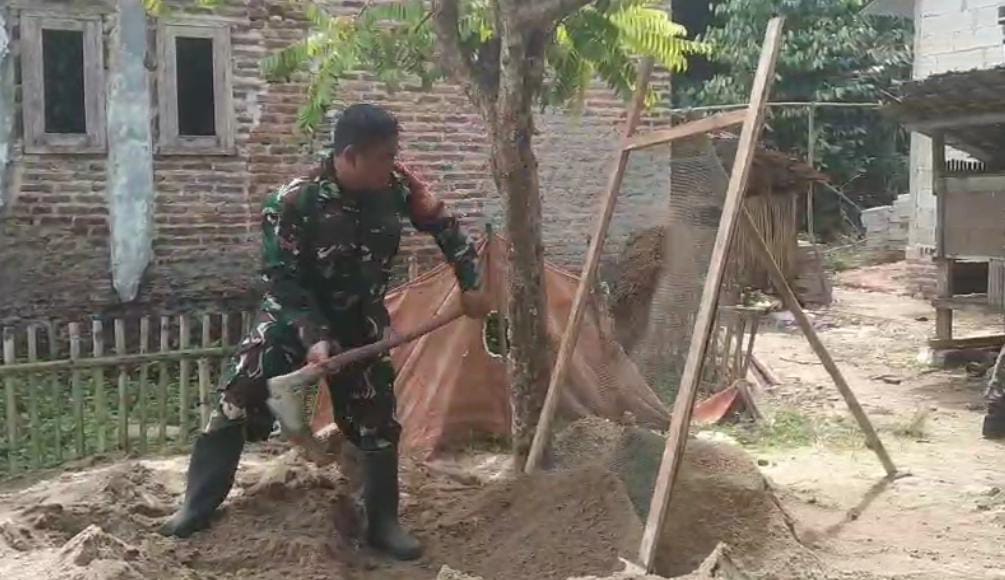 Satgas TMMD Ke-124 Kodim Serang Percepat Perehaban Rumah Tidak Layak Huni
