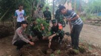 Penanaman Pohon Jadi Program Dansatgas TMMD Ke-124 Kodim 0602/Serang
