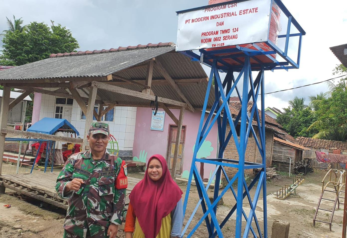 Sumur Bor Program KASAD, Siap Digunakan Sekolah PAUD Berkat TMMD Ke-124 Kodim 0602/Serang Sumur Bor Program KASAD, Siap Digunakan Sekolah PAUD Berkat TMMD Ke-124 Kodim 0602/Serang