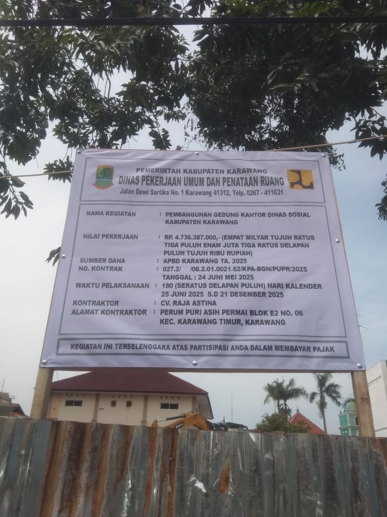 TINGKATKAN PELAYANAN PUPR BANGUN KANTOR DINSOS KARAWANG TINGKATKAN PELAYANAN PUPR BANGUN KANTOR DINSOS KARAWANG