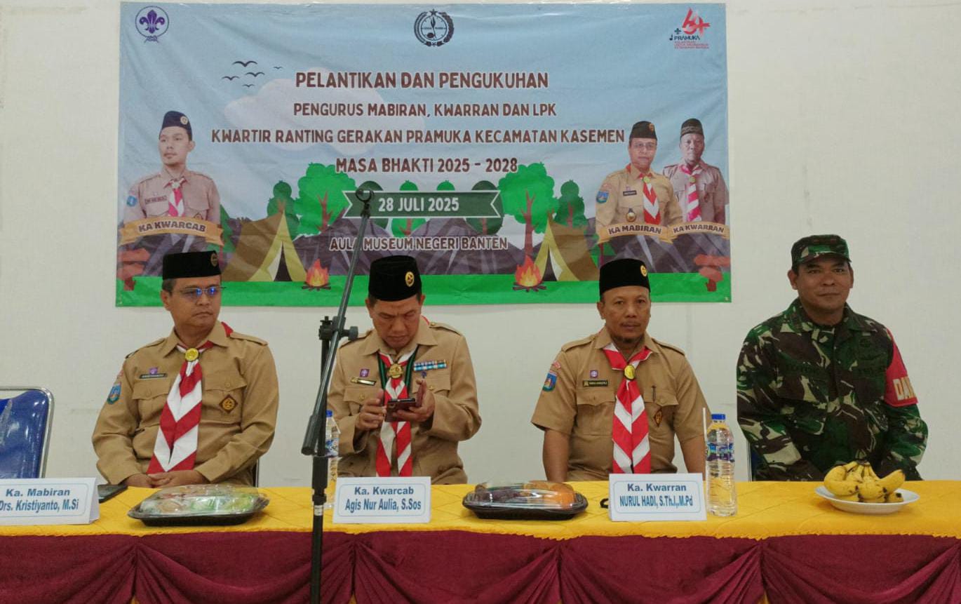 Danramil 0602-02/Kasemen Hadiri Pelantikan Pengurus Gerakan Pramuka Tingkat Kecamatan Kasemen Danramil 0602-02/Kasemen Hadiri Pelantikan Pengurus Gerakan Pramuka Tingkat Kecamatan Kasemen