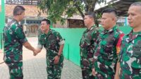 Danramil 0602-17/Carenang Sambut Kunjungan Kerja Dandim 0602/Serang, Apresiasi Kinerja Babinsa