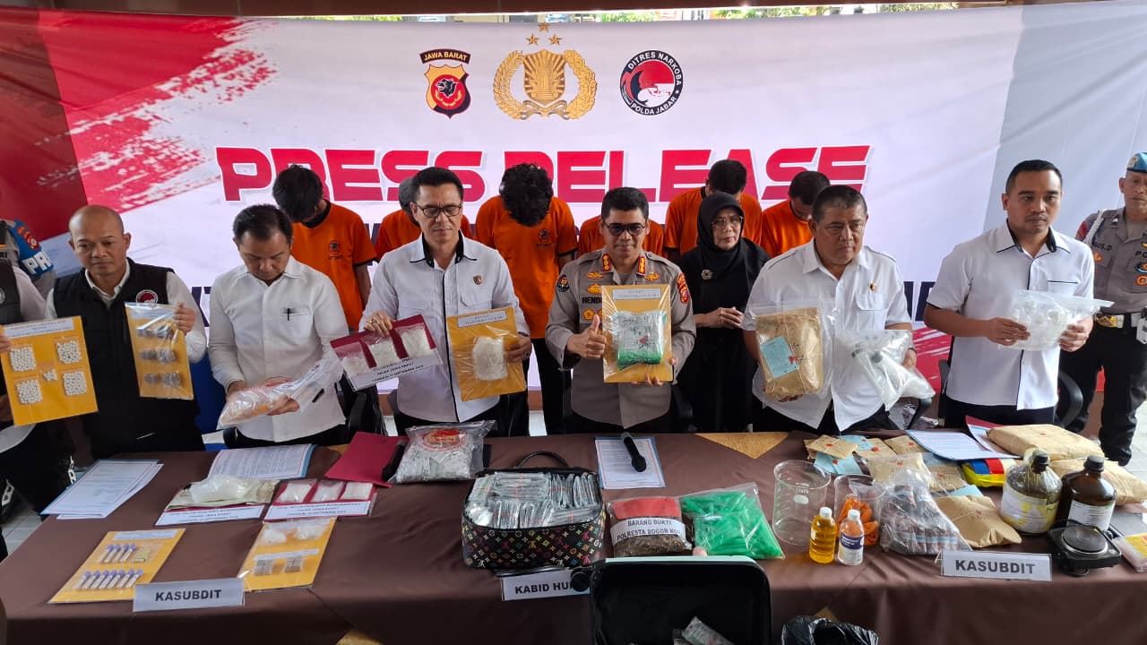 *a Jabar Bongkar 257 Kasus Narkoba Selama September, 317 Tersangka Diamankan*