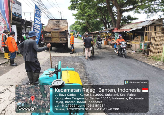 UPTD JJ Wilayah VII Dinas Bina Marga dan SDA Kabupaten Tangerang Perbaiki Jalan Kukun, Daon, dan Jambu di Rajeg UPTD JJ Wilayah VII Dinas Bina Marga dan SDA Kabupaten Tangerang Perbaiki Jalan Kukun, Daon, dan Jambu di Rajeg