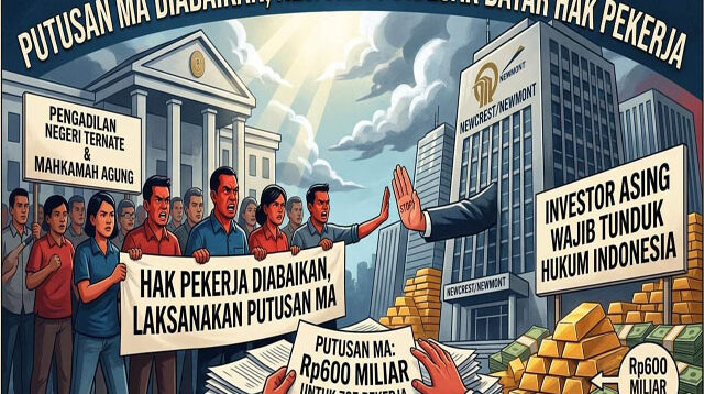 Newcrest Disorot: Putusan MA Diabaikan, Pesangon Rp600 Miliar Belum Dibayar