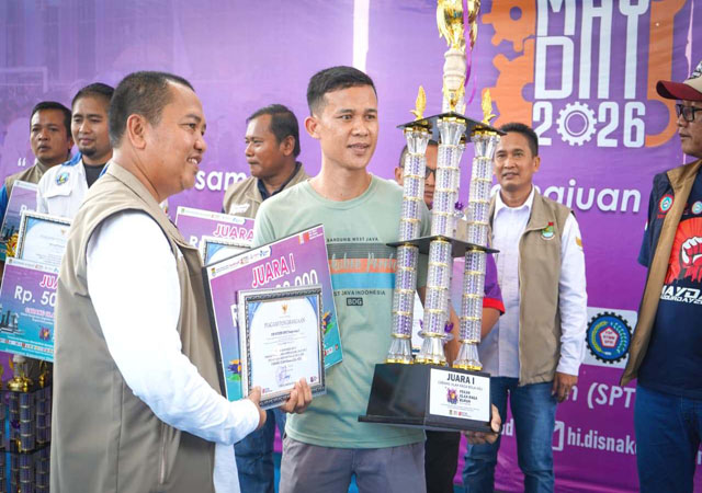Kadisnaker Rudi Lesmana Kabupaten Tangerang Apresiasi Kelancaran May Day 2026