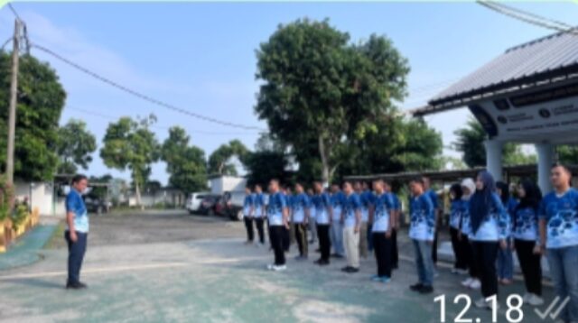 Lapas Kalianda Laksanakan Binsik Bersama, Perkuat Fisik, Disiplin, dan Kekompakan Pegawai