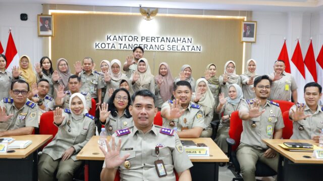 Menuju WBBM 2026, Kantah Tangsel Laksanakan Desk Evaluasi Wawancara oleh TPI Kementerian ATR/BPN