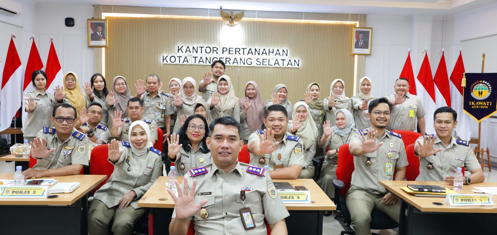 Menuju WBBM 2026, Kantah Tangsel Laksanakan Desk Evaluasi Wawancara oleh TPI Kementerian ATR/BPN