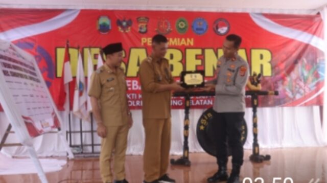 Desa Trimomukti Resmi Jadi Desa BENAR, Polres Lampung Selatan Perkuat Gerakan Perang Melawan Narkoba