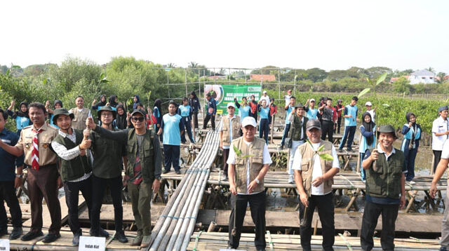 Camat Mauk Apresiasi Gerakan Environmental Journalist Network, 10.000 Batang Mangrove Ditanam di Pesisir Ketapang