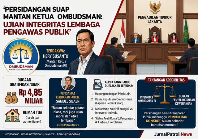 Sidang Hery Susanto Soroti Integritas Ombudsman, Pengamat Nilai Kasus Jadi Ujian Kepercayaan Publik