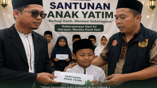 Lebaran Yatim di Bojong Indah, Kepala Desa M. Satiri Salurkan Santunan kepada 210 Anak Yatim