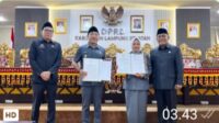 DPRD Lamsel Gelar Rapat Paripurna Menyetujui Ranperda Tentang Penyerahan PSU Perumahan