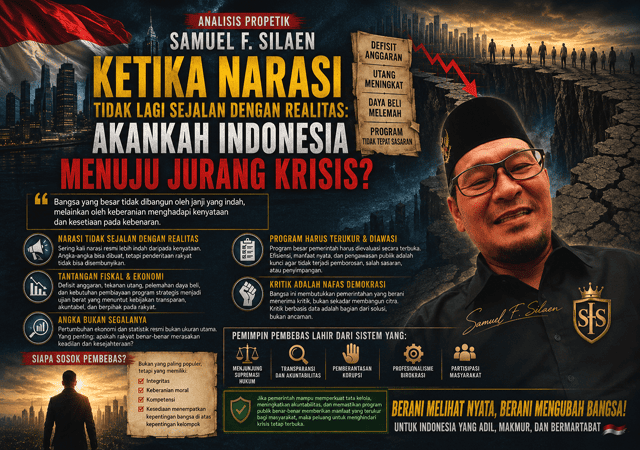 Tata Kelola Pemerintahan Jadi Sorotan, Samuel F. Silaen Ingatkan Pentingnya Menyamakan Narasi dengan Realitas Tata Kelola Pemerintahan Jadi Sorotan, Samuel F. Silaen Ingatkan Pentingnya Menyamakan Narasi dengan Realitas