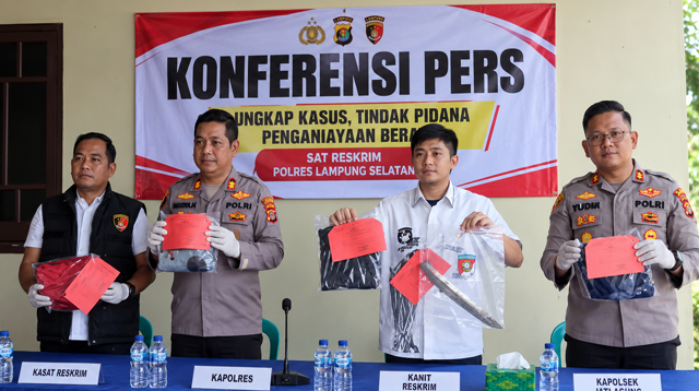Polres Lampung Selatan Ungkap Motif Pembacokan di Jati Agung, Pengemudi Ojek Jadi Korban Salah Sasaran Akibat Cemburu