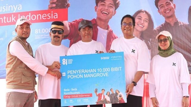 PT Angkasa Pura Indonesia Tanam 10.000 Pohon Mangrove di Pantai Api-api Tangerang melalui Program InJourney Green