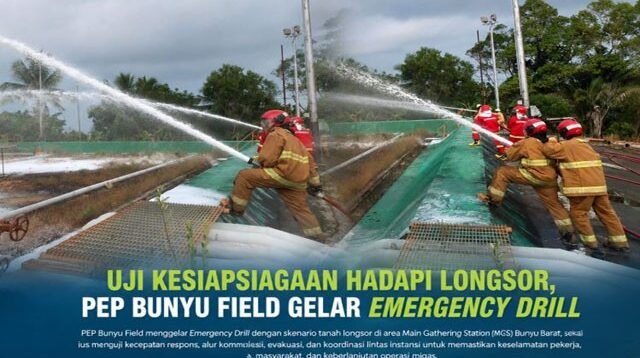 Emergency Drill PEP Bunyu Field Uji Kesiapsiagaan Hadapi Risiko Operasional Hulu Migas