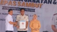 Mewakili Ketua DPRD Lamsel Erma Yusneli, Nur Arifin Menghadiri Acara Sertijab dan Pisah Sambut Kalapas Kalianda