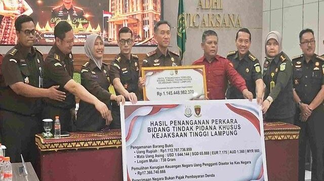 Kejati Lampung Selamatkan Keuangan Negara Rp1,145 Triliun hingga Juli 2026