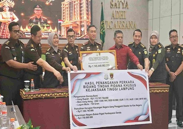 Kejati Lampung Selamatkan Keuangan Negara Rp1,145 Triliun hingga Juli 2026 Kejati Lampung Selamatkan Keuangan Negara Rp1,145 Triliun hingga Juli 2026