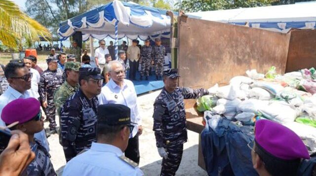 Pasir Timah Ilegal Diselundupkan 75,7 Ton Di Gagalkan TNI AL dari Belitung Timur ke Malaysia