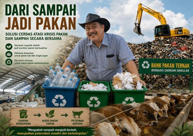 Bank Pakan Ternak Berbasis Ekonomi Sirkular: Solusi Tekan Biaya Pakan dan Kurangi Sampah Makanan