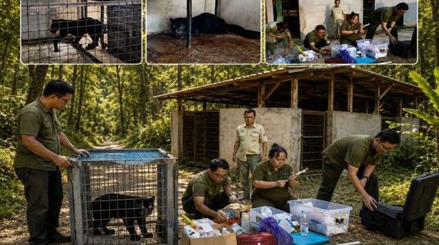 Macan Kumbang Masuk Permukiman Warga Batang, BKSDA dan TSI Lakukan Evakuasi