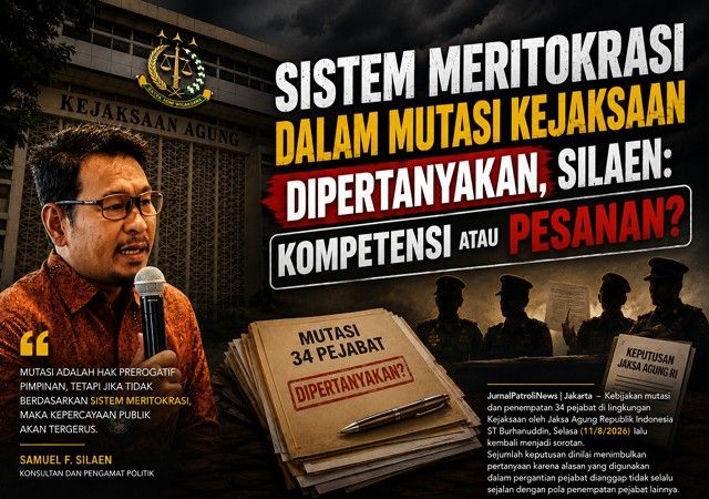 Mutasi 34 Pejabat Kejaksaan Disorot, Sistem Merit dan Transparansi Penempatan Jadi Perhatian Mutasi 34 Pejabat Kejaksaan Disorot, Sistem Merit dan Transparansi Penempatan Jadi Perhatian
