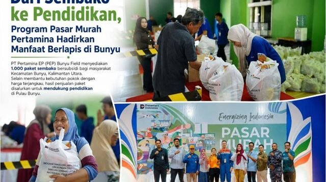 Pasar Murah Pertamina di Pulau Bunyu Salurkan Manfaat Ganda, Hasil Penjualan Dukung Pendidikan