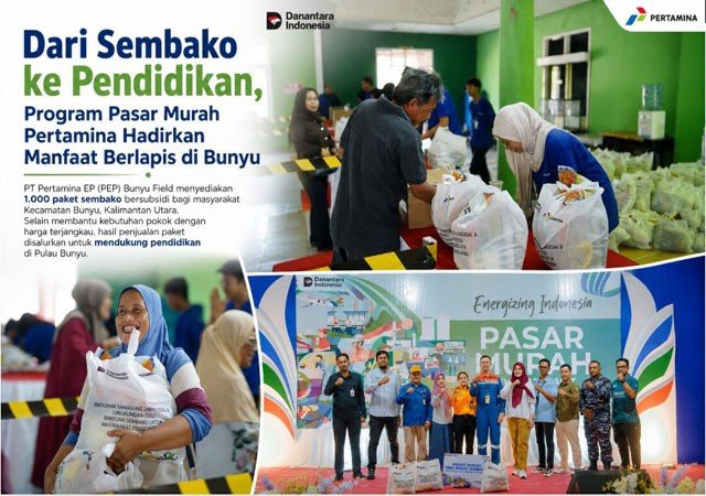 Pasar Murah Pertamina di Pulau Bunyu Salurkan Manfaat Ganda, Hasil Penjualan Dukung Pendidikan Pasar Murah Pertamina di Pulau Bunyu Salurkan Manfaat Ganda, Hasil Penjualan Dukung Pendidikan