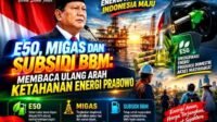 Ketahanan Energi Nasional: Prabowo Dorong E50, Penguatan Migas dan Penataan Subsidi BBM