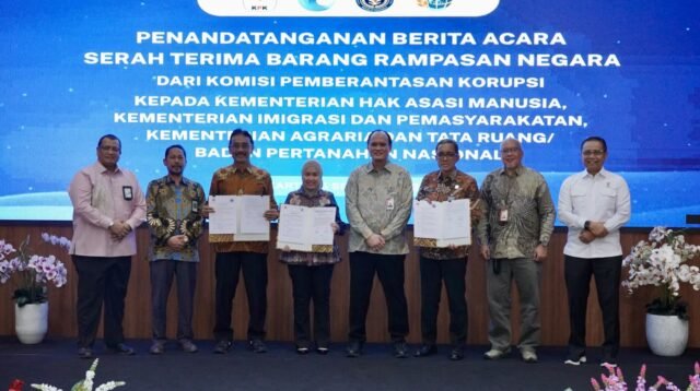 Terima Barang Rampasan Negara dari KPK, Sekjen ATR/BPN: Untuk Dukung Layanan Publik