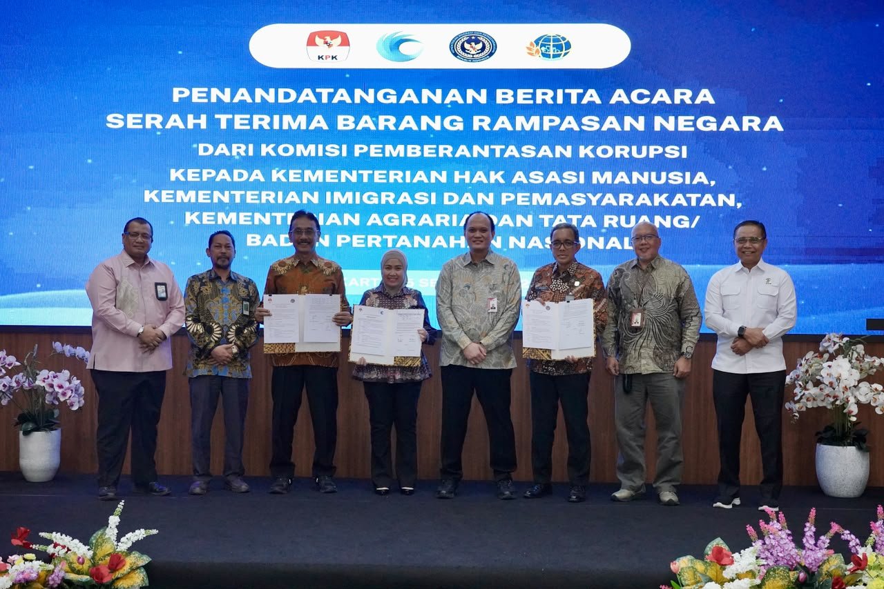 Terima Barang Rampasan Negara dari KPK, Sekjen ATR/BPN: Untuk Dukung Layanan Publik