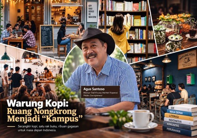 Warung Kopi Bisa Jadi Ruang Literasi, 37.000 Kedai Berpotensi Menjadi Ruang Baca dan Diskusi