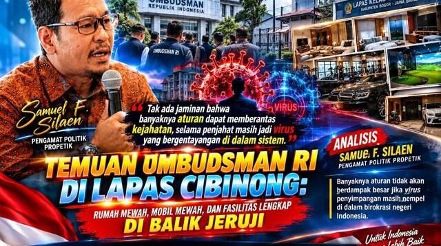Ombudsman Temukan Dugaan Penyimpangan di Lapas Cibinong, Pengawasan Sistem Pemasyarakatan Disorot