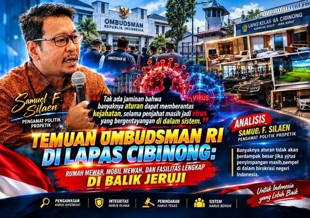 Ombudsman Temukan Dugaan Penyimpangan di Lapas Cibinong, Pengawasan Sistem Pemasyarakatan Disorot Ombudsman Temukan Dugaan Penyimpangan di Lapas Cibinong, Pengawasan Sistem Pemasyarakatan Disorot
