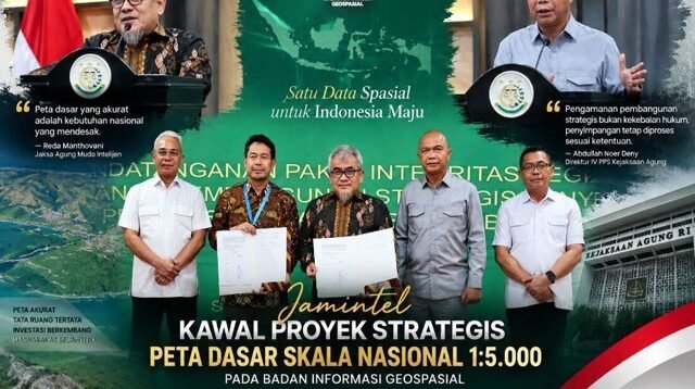 Peta Dasar Skala Besar 1:5.000 Masuk Tahap Pengamanan Strategis, Kejaksaan Agung Kawal Proyek BIG