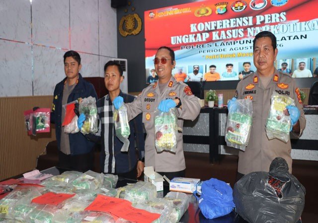 Polres Lampung Selatan Ungkap Penyelundupan 40 Kilogram Sabu di Pelabuhan Bakauheni