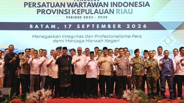 Pelantikan Ulang PWI Kepri Perkuat Konsolidasi Organisasi dan Profesionalisme Wartawan hingga 2028