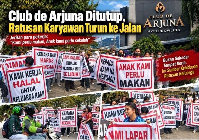 Sengketa Lahan Club de Arjuna Berdampak pada Ketenagakerjaan, Ratusan Karyawan Minta Tempat Kerja Dibuka Kembali
