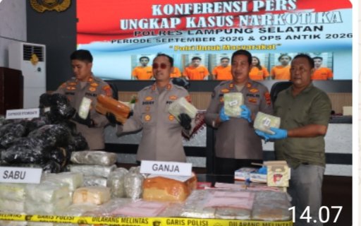Pengungkapan Narkotika Meningkat, Sita 79,2 Kg Sabu dan Selamatkan 335.483 Jiwa pada September 2026 Pengungkapan Narkotika Meningkat, Sita 79,2 Kg Sabu dan Selamatkan 335.483 Jiwa pada September 2026