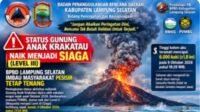 *Status Gunung Anak Krakatau Naik ke Siaga, Pemkab Lampung Selatan Imbau Warga Tetap Tenang dan Waspada*