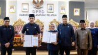 DPRD Kab. Lamsel. Gelar Dua Agenda Rapat Paripurna Ranperda Tahun 2026