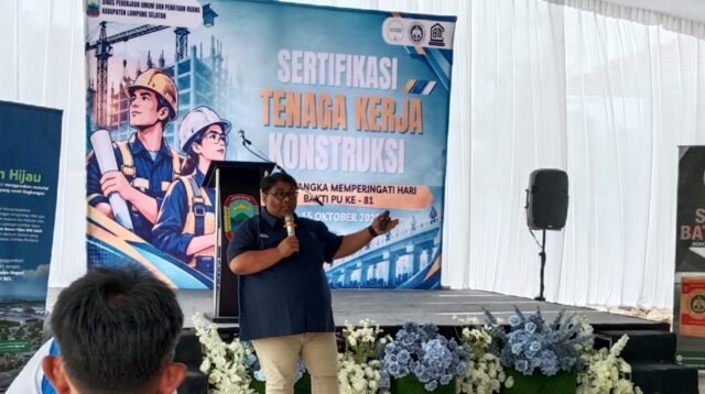 Dorong Sertifikasi Tukang untuk Tingkatkan Kualitas Infrastruktur, Hari Bakti PU ke-81 Pemkab Lampung Selatan
