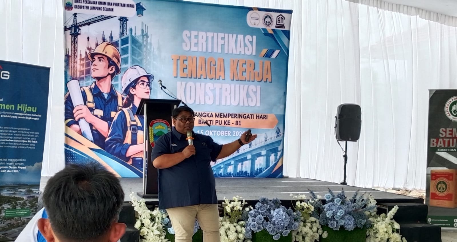 Peringatan Hari Bakti ke-81,Dinas PUPR Lampung Selatan Gelar Sertifikasi Tenaga Kerja Konstruksi