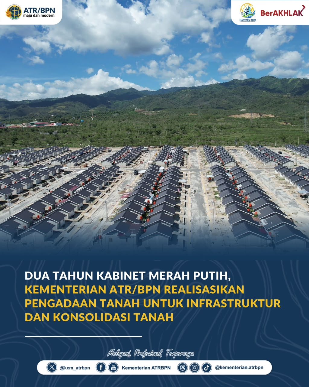 Dua Tahun Kabinet Merah Putih, Kementerian ATR/BPN Realisasikan Pengadaan Tanah untuk Infrastruktur dan Konsolidasi Tanah Dua Tahun Kabinet Merah Putih, Kementerian ATR/BPN Realisasikan Pengadaan Tanah untuk Infrastruktur dan Konsolidasi Tanah