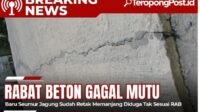 *Lapor Pak Bupati Egi! Proyek Rabat Beton Rp 797 Juta Jalan Pelajar Menuju SMKN 2 Kalianda Retak-Retak, Diduga Tak Sesuai RAB dan SNI*
